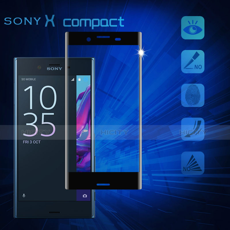 Protector de Pantalla Cristal Templado Integral para Sony Xperia X Compact Negro