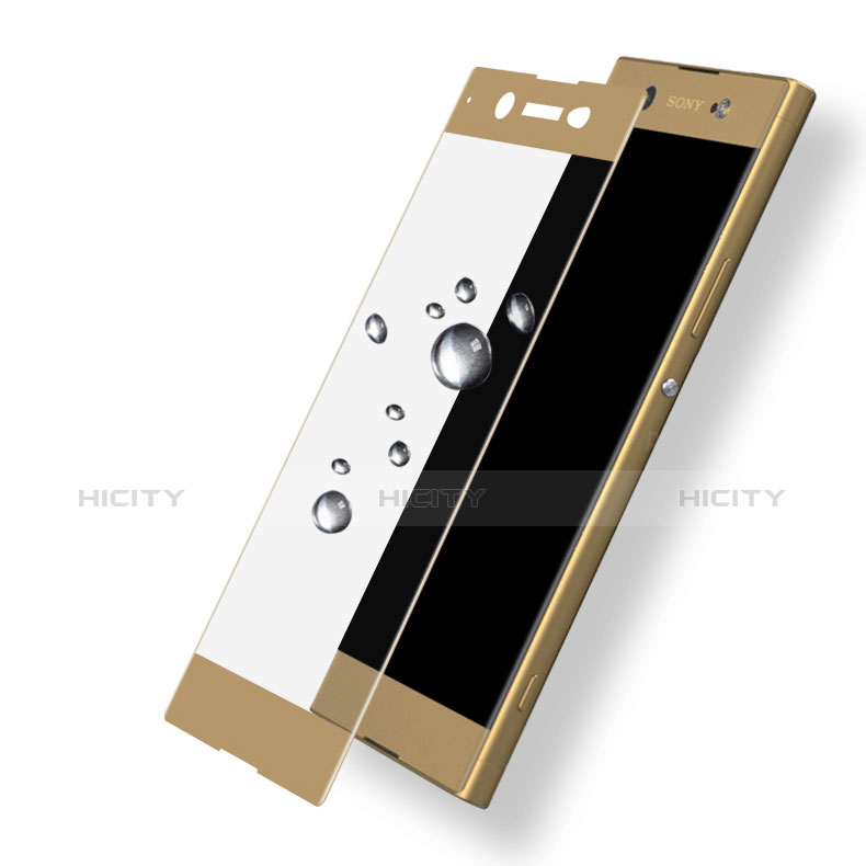 Protector de Pantalla Cristal Templado Integral para Sony Xperia XA1 Oro