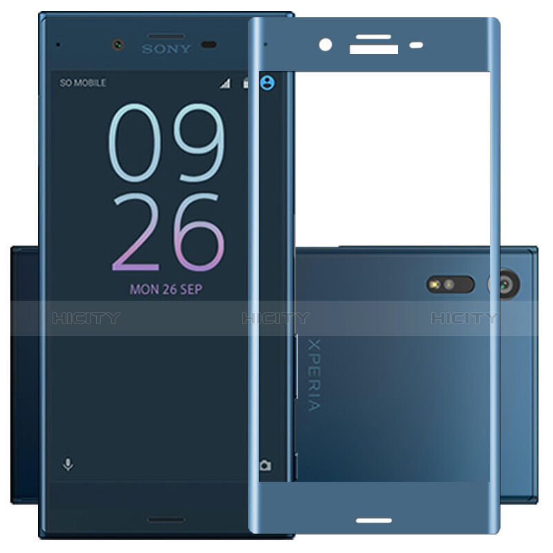 Protector de Pantalla Cristal Templado Integral para Sony Xperia XZs Azul