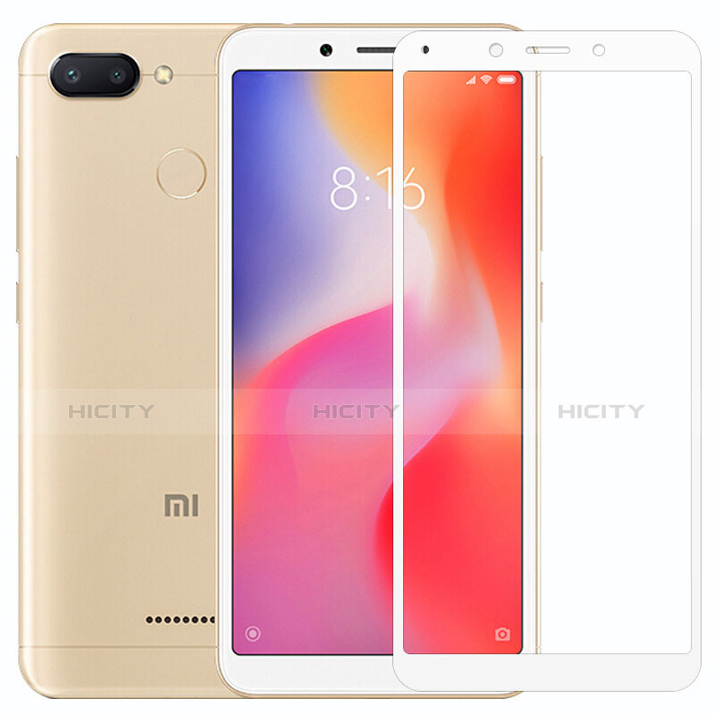 Protector de Pantalla Cristal Templado Integral para Xiaomi Redmi 6 Blanco