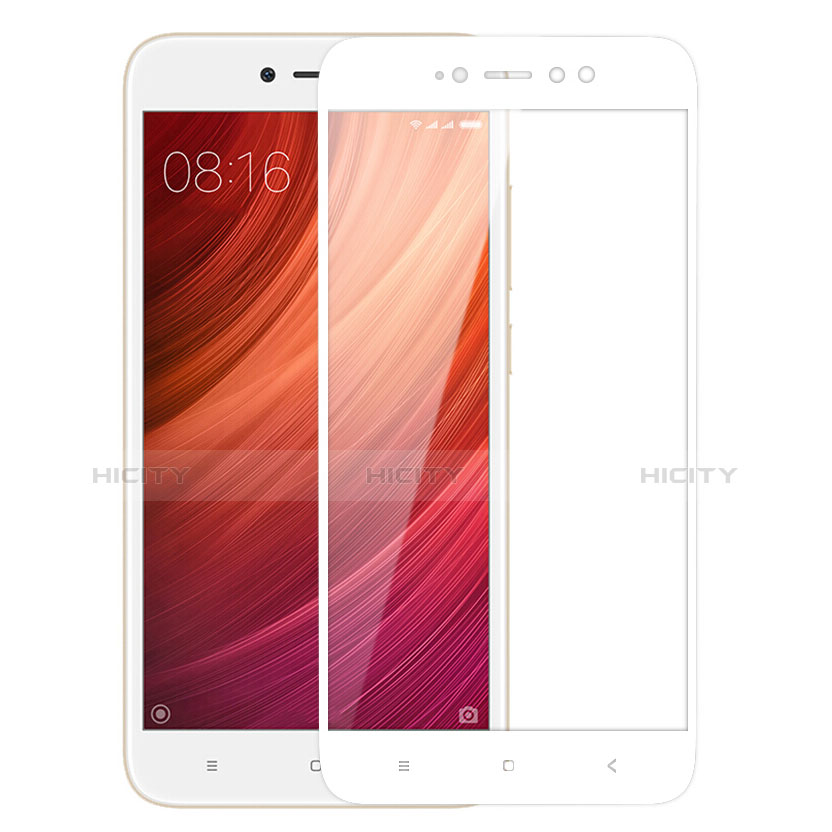 Protector de Pantalla Cristal Templado Integral para Xiaomi Redmi Note 5A High Edition Blanco