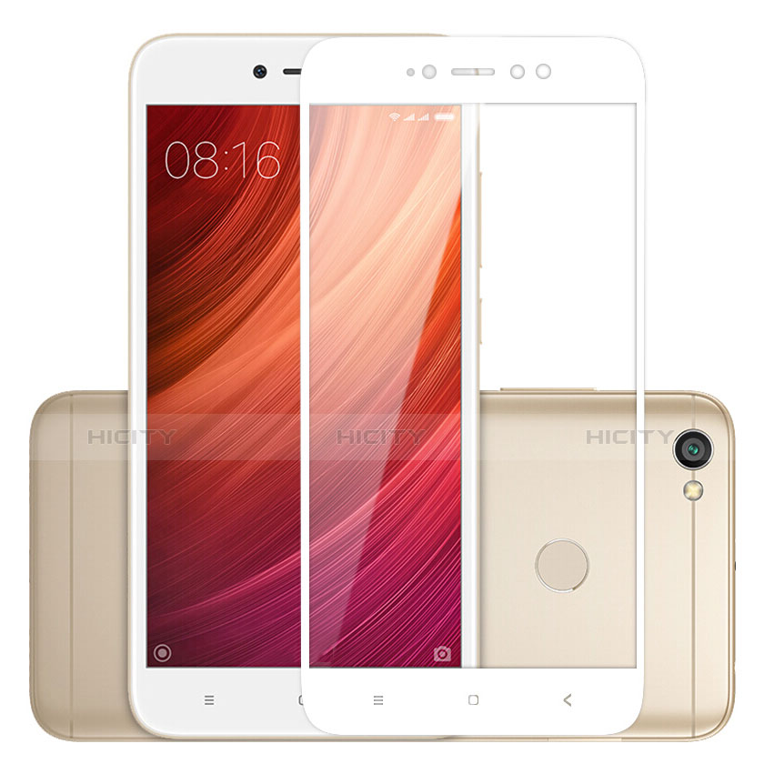 Protector de Pantalla Cristal Templado Integral para Xiaomi Redmi Note 5A Pro Blanco