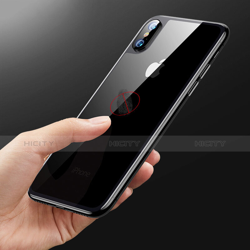 Protector de Pantalla Cristal Templado Trasera B09 para Apple iPhone Xs Negro
