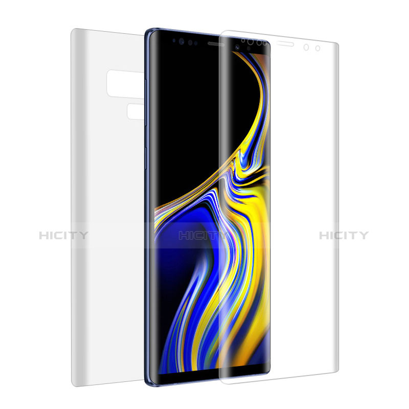 Protector de Pantalla Ultra Clear Frontal y Trasera Cristal Templado para Samsung Galaxy Note 9 Claro