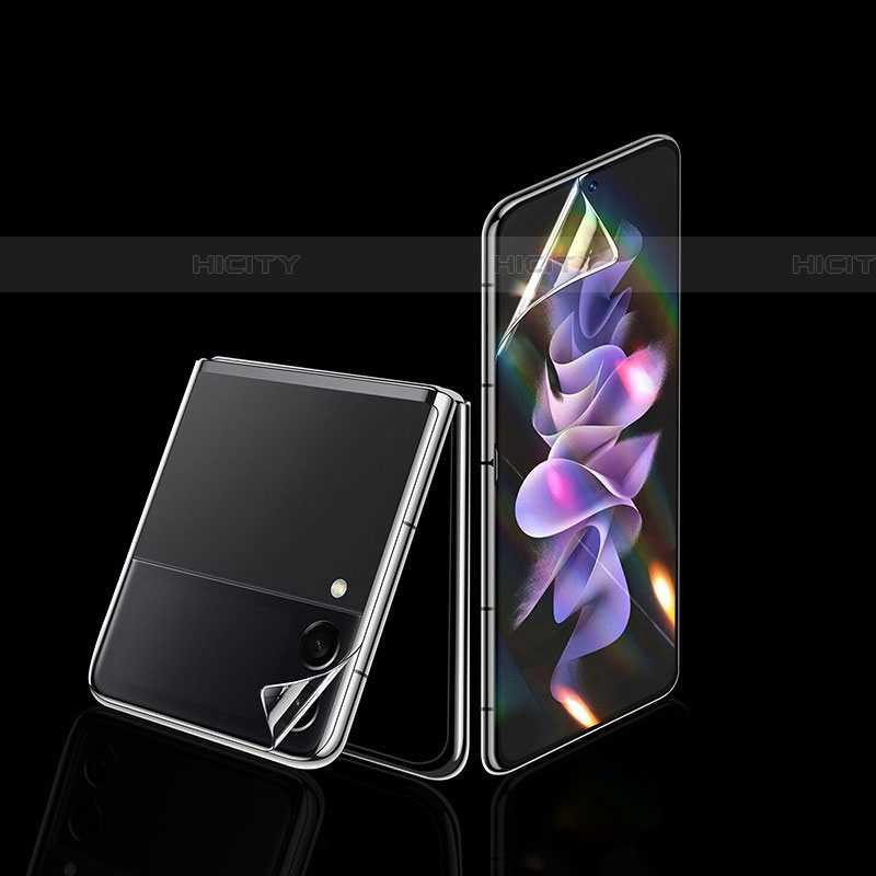 Protector de Pantalla Ultra Clear Frontal y Trasera F04 para Samsung Galaxy Z Flip4 5G Claro