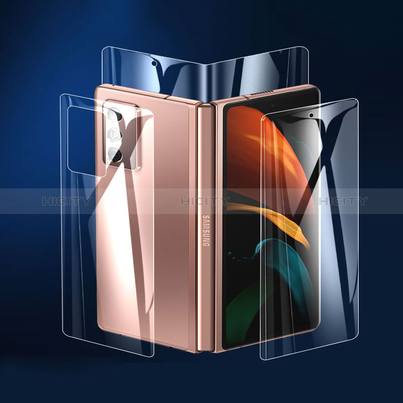 Protector de Pantalla Ultra Clear Frontal y Trasera F06 para Samsung Galaxy Z Fold3 5G Claro