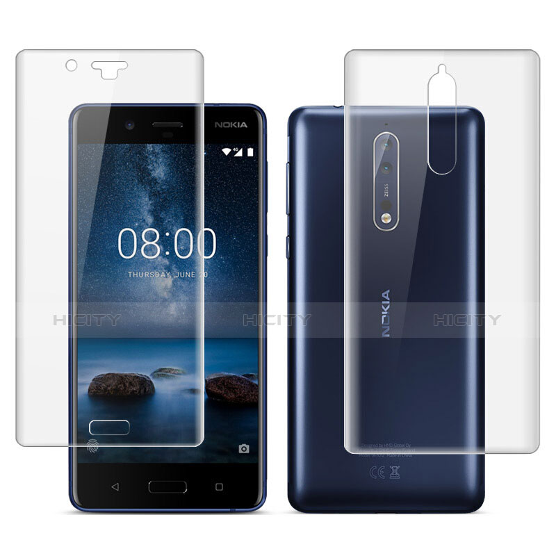 Protector de Pantalla Ultra Clear Frontal y Trasera para Nokia 8 Claro