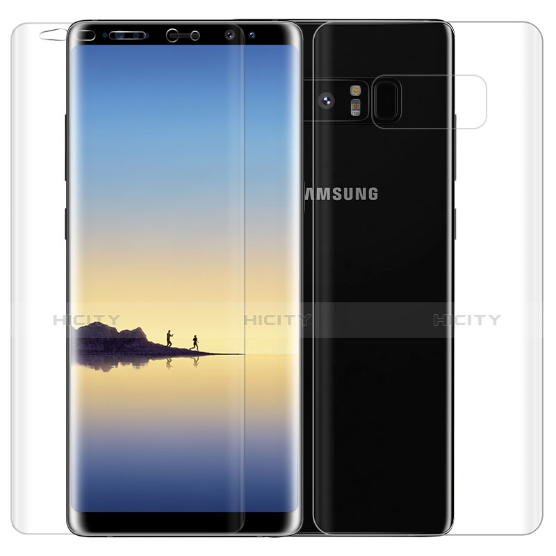 Protector de Pantalla Ultra Clear Frontal y Trasera para Samsung Galaxy Note 8 Claro