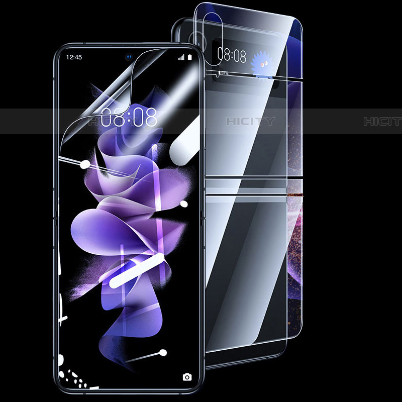 Protector de Pantalla Ultra Clear Frontal y Trasera S03 para Samsung Galaxy Z Flip4 5G Claro