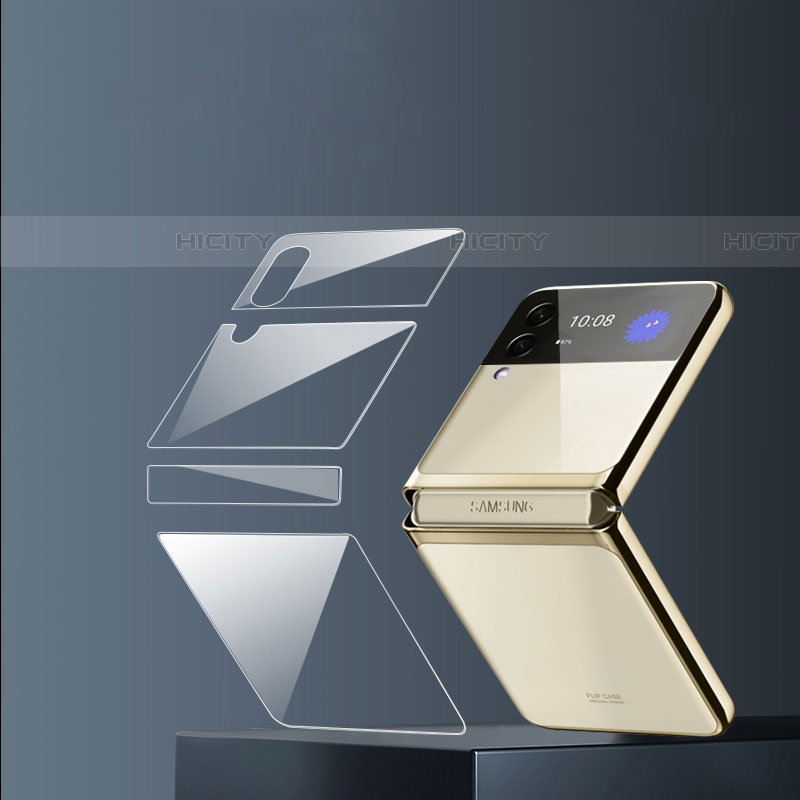 Protector de Pantalla Ultra Clear Frontal y Trasera S04 para Samsung Galaxy Z Flip4 5G Claro