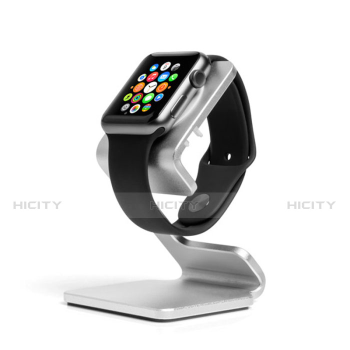 Soporte Dock Base Charging de Carga Cargador C01 para Apple iWatch 4 44mm Plata