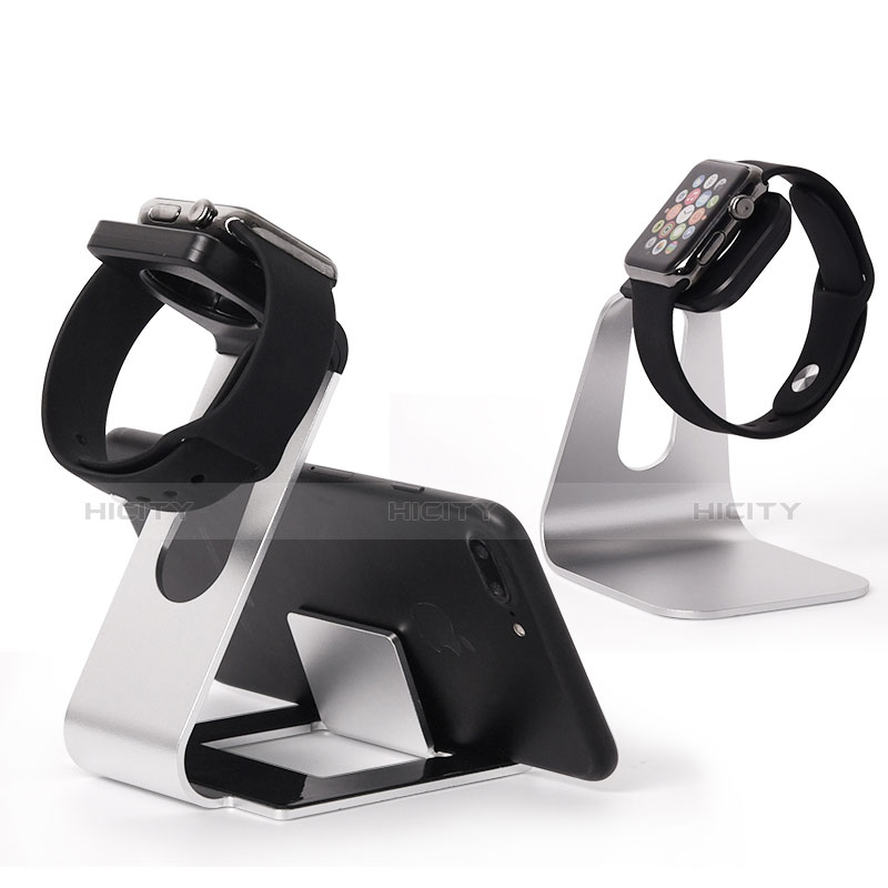 Soporte Dock Base Charging de Carga Cargador C02 para Apple iWatch 4 44mm Plata