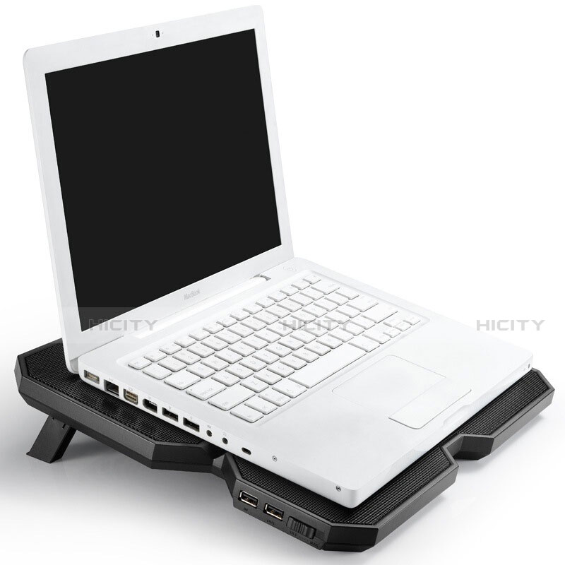Soporte Ordenador Portatil Refrigeracion USB Ventilador 9 Pulgadas a 16 Pulgadas Universal M06 para Apple MacBook Air 13 pulgadas (2020) Negro