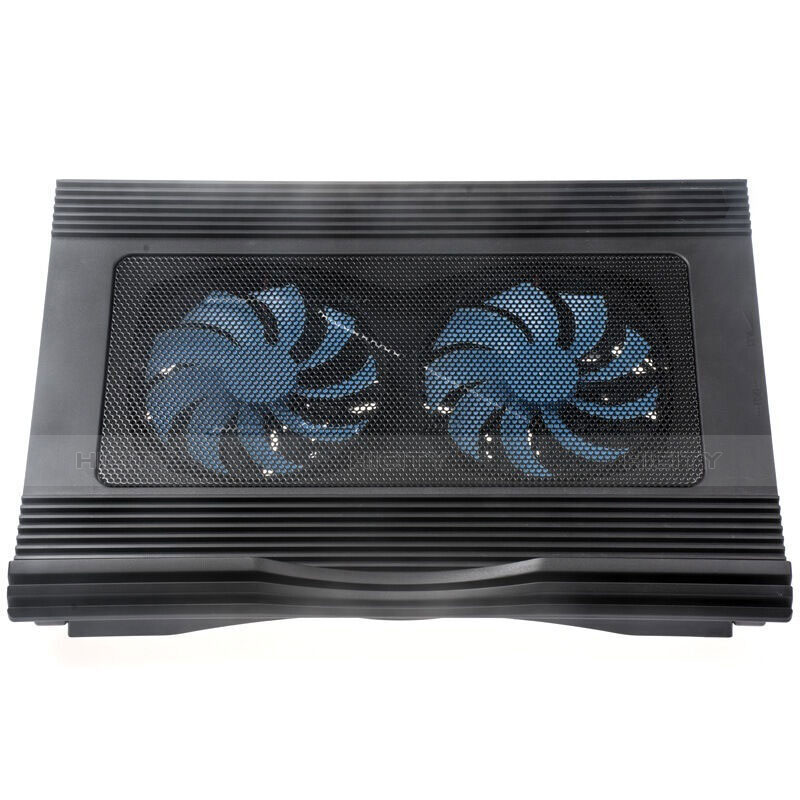 Soporte Ordenador Portatil Refrigeracion USB Ventilador 9 Pulgadas a 16 Pulgadas Universal M10 para Samsung Galaxy Book Flex 15.6 NP950QCG Negro