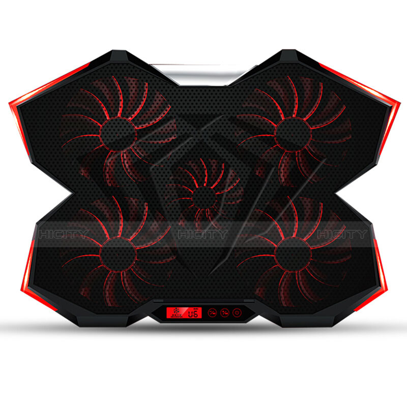 Soporte Ordenador Portatil Refrigeracion USB Ventilador 9 Pulgadas a 16 Pulgadas Universal M12 para Apple MacBook Air 13 pulgadas Negro