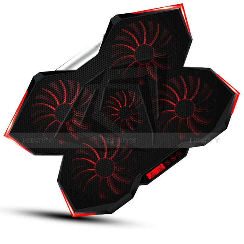 Soporte Ordenador Portatil Refrigeracion USB Ventilador 9 Pulgadas a 16 Pulgadas Universal M12 para Apple MacBook Air 13 pulgadas Negro