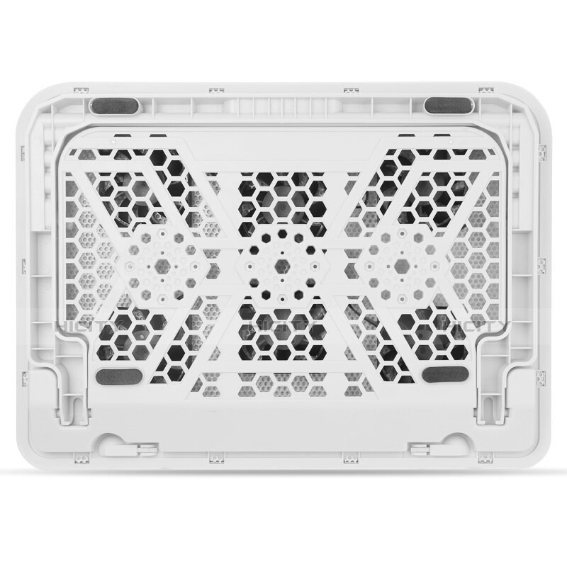 Soporte Ordenador Portatil Refrigeracion USB Ventilador 9 Pulgadas a 16 Pulgadas Universal M18 para Apple MacBook Pro 15 pulgadas Blanco