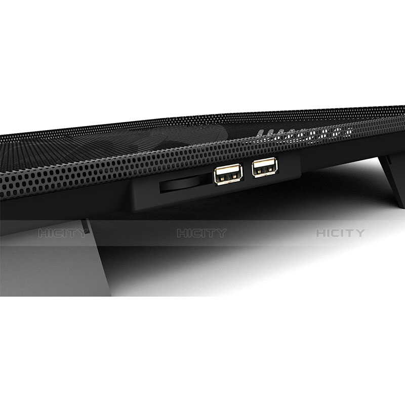 Soporte Ordenador Portatil Refrigeracion USB Ventilador 9 Pulgadas a 16 Pulgadas Universal M19 para Apple MacBook Air 11 pulgadas Negro