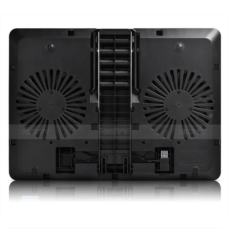 Soporte Ordenador Portatil Refrigeracion USB Ventilador 9 Pulgadas a 16 Pulgadas Universal M25 para Apple MacBook 12 pulgadas Negro