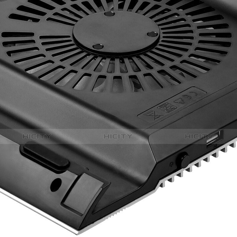 Soporte Ordenador Portatil Refrigeracion USB Ventilador 9 Pulgadas a 16 Pulgadas Universal M26 para Huawei Honor MagicBook 14 Plata