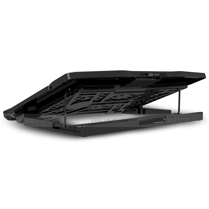 Soporte Ordenador Portatil Refrigeracion USB Ventilador 9 Pulgadas a 17 Pulgadas Universal L03 para Huawei Honor MagicBook 15 Negro