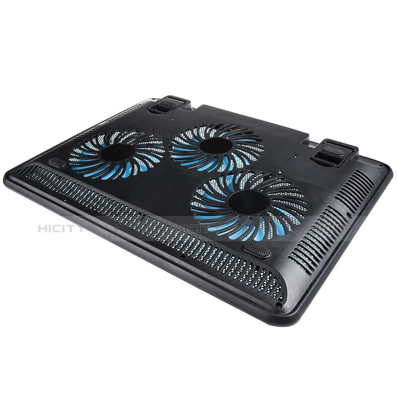 Soporte Ordenador Portatil Refrigeracion USB Ventilador 9 Pulgadas a 17 Pulgadas Universal L04 para Samsung Galaxy Book Flex 15.6 NP950QCG Azul