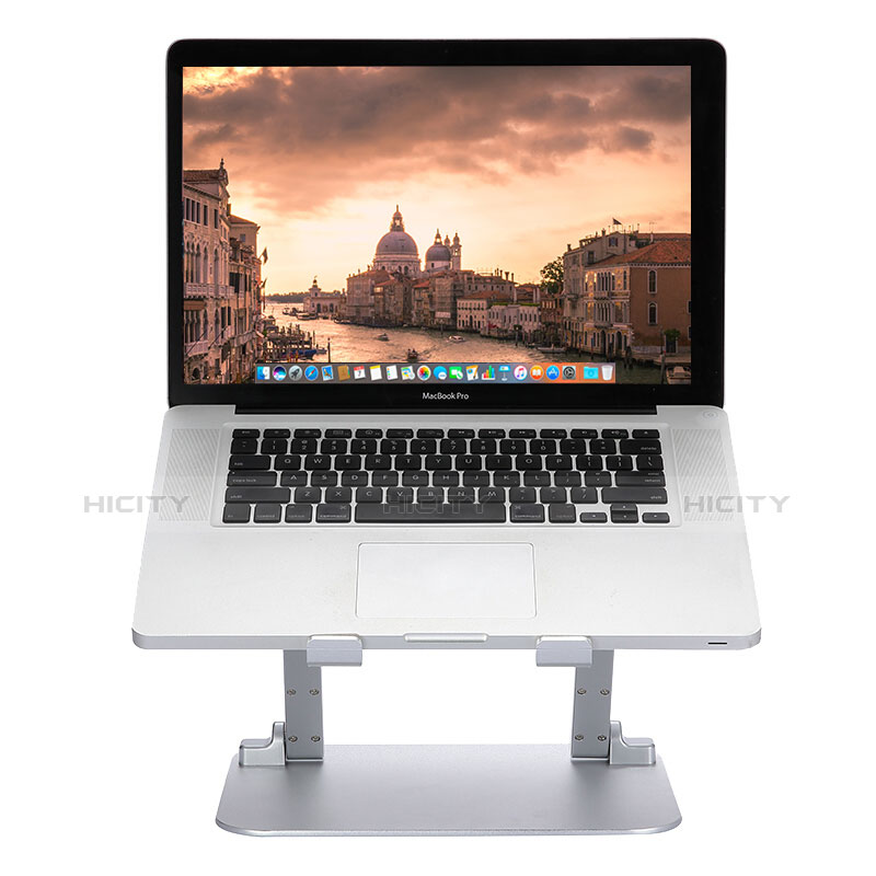 Soporte Ordenador Portatil Universal S08 para Apple MacBook 12 pulgadas Plata