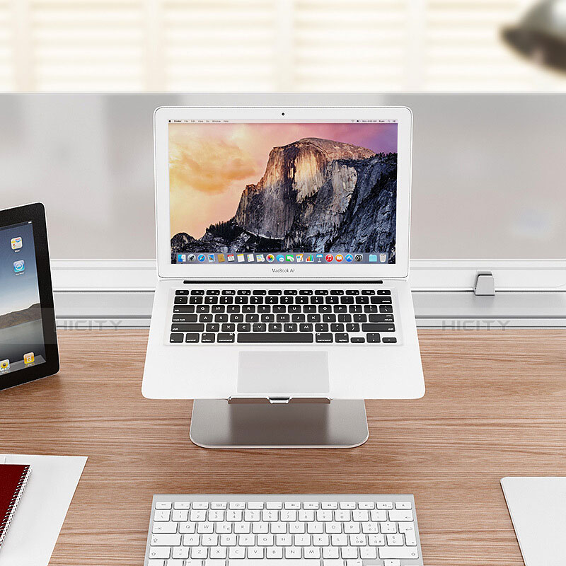 Soporte Ordenador Portatil Universal S09 para Apple MacBook Air 13.3 pulgadas (2018) Plata