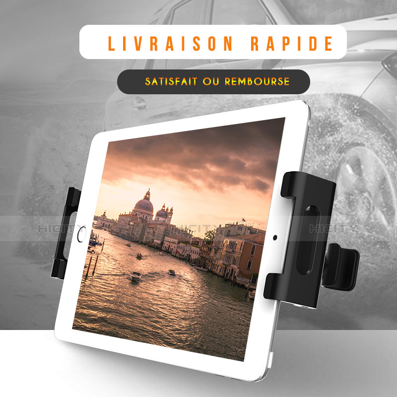 Soporte Universal de Coche Sostenedor De Tableta Tablets Asiento Trasero B02 para Amazon Kindle 6 inch Negro