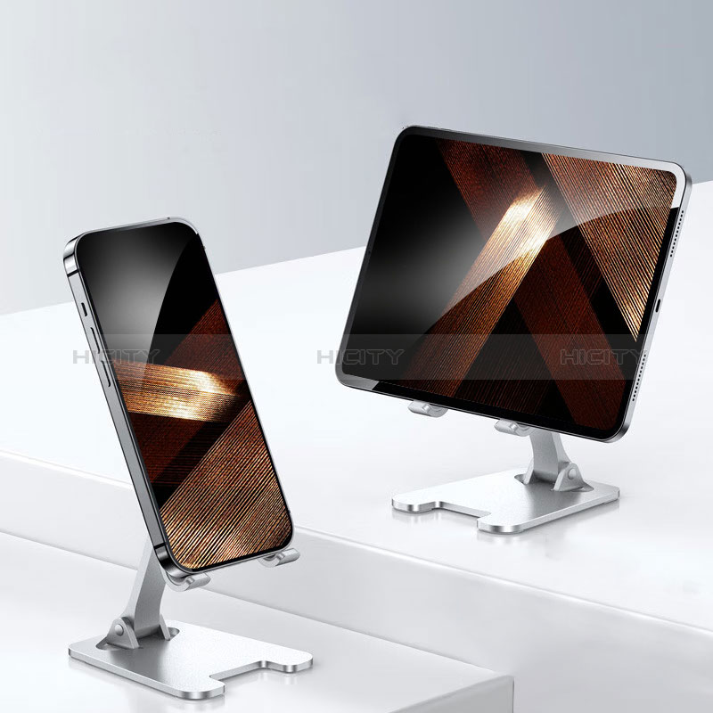 Soporte Universal Sostenedor De Tableta Tablets Flexible D01 para Apple iPad Air 5 10.9 (2022) Plata