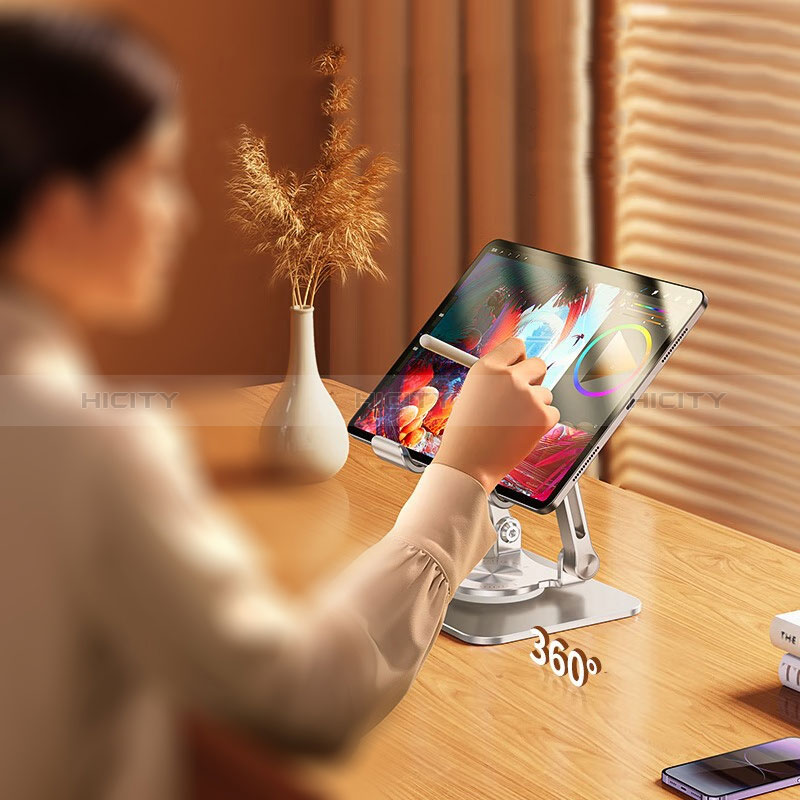 Soporte Universal Sostenedor De Tableta Tablets Flexible D08 para Apple iPad Pro 10.5 Plata