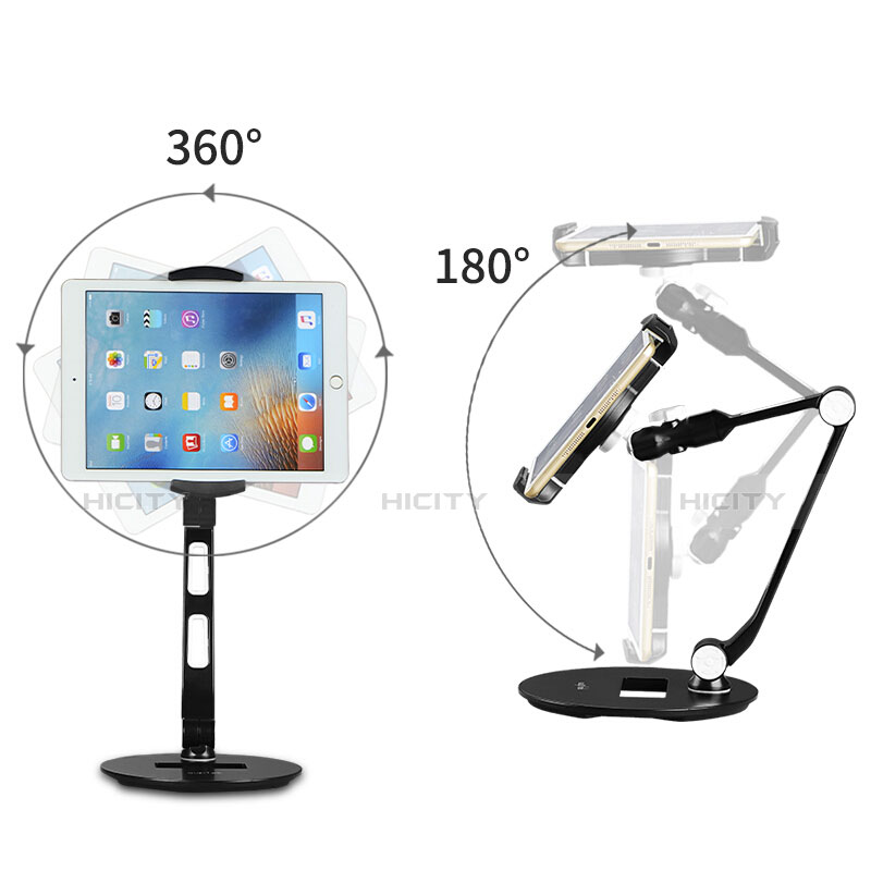 Soporte Universal Sostenedor De Tableta Tablets Flexible H08 para Apple iPad Air Negro