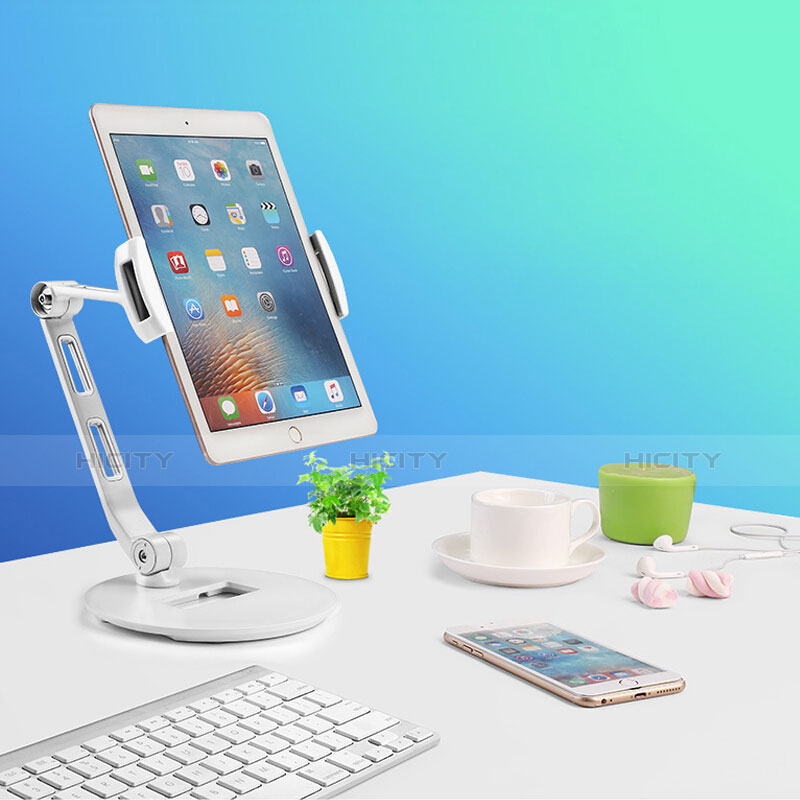 Soporte Universal Sostenedor De Tableta Tablets Flexible H08 para Apple New iPad 9.7 (2018) Blanco