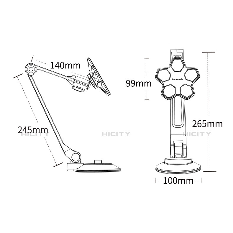 Soporte Universal Sostenedor De Tableta Tablets Flexible H14 para Apple iPad Air Blanco