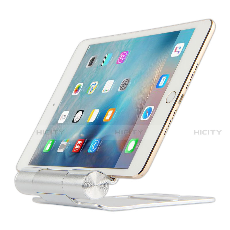 Soporte Universal Sostenedor De Tableta Tablets Flexible K14 para Apple iPad 3 Plata