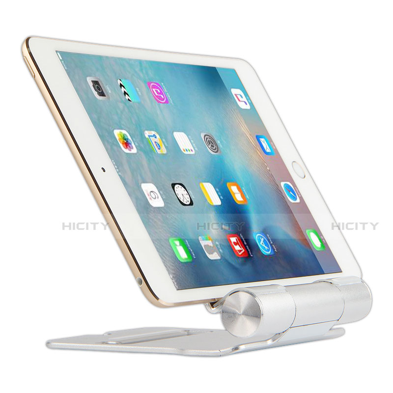 Soporte Universal Sostenedor De Tableta Tablets Flexible K14 para Apple iPad 4 Plata