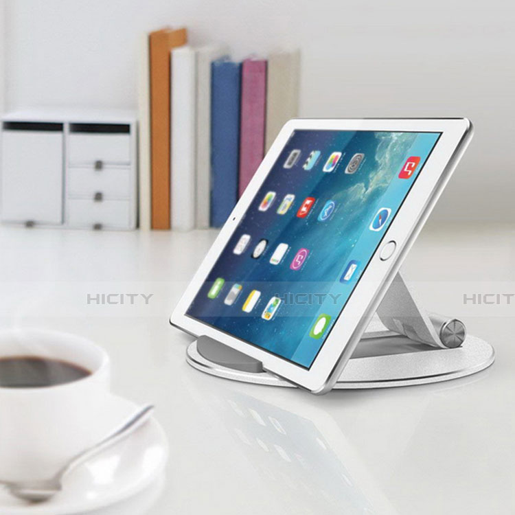 Soporte Universal Sostenedor De Tableta Tablets Flexible K16 para Apple iPad 2 Plata