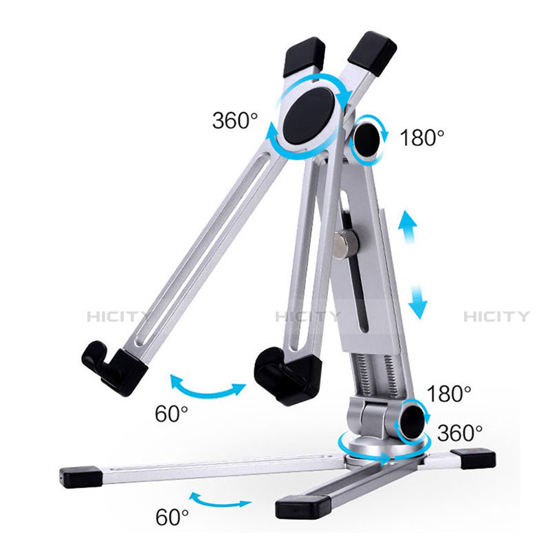 Soporte Universal Sostenedor De Tableta Tablets Flexible K19 para Huawei MediaPad M2 10.0 M2-A01 M2-A01W M2-A01L Plata