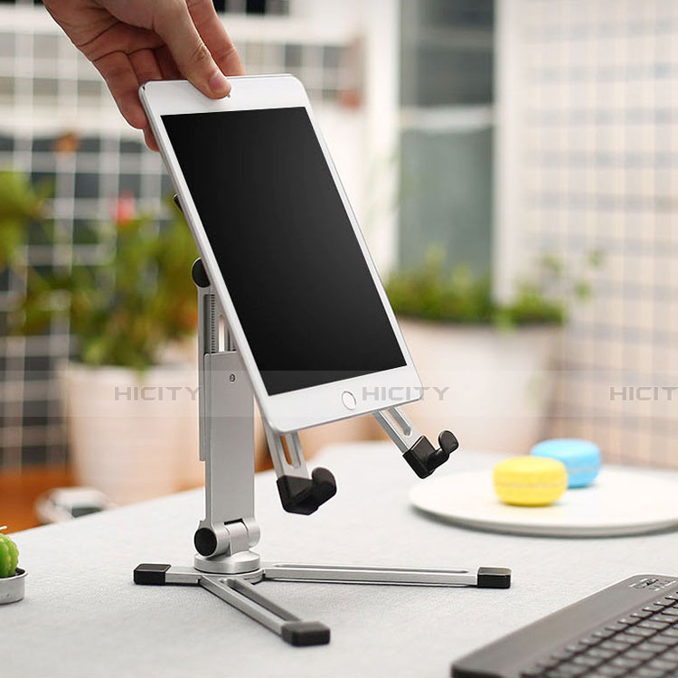 Soporte Universal Sostenedor De Tableta Tablets Flexible K19 para Samsung Galaxy Tab S 8.4 SM-T700 Plata