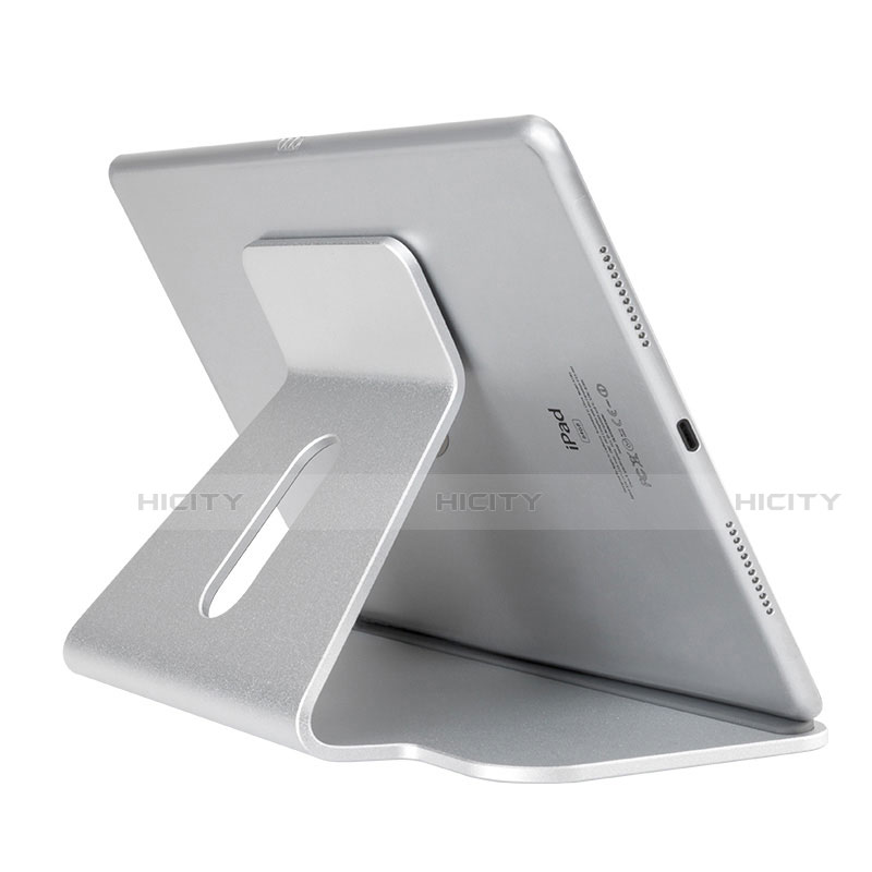 Soporte Universal Sostenedor De Tableta Tablets Flexible K21 para Apple iPad 3 Plata