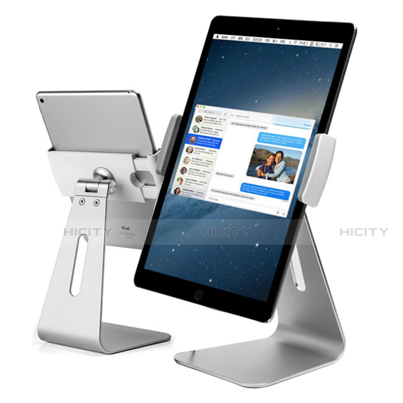 Soporte Universal Sostenedor De Tableta Tablets Flexible K21 para Samsung Galaxy Tab A6 10.1 SM-T580 SM-T585 Plata
