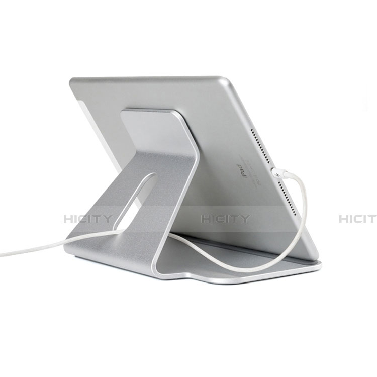 Soporte Universal Sostenedor De Tableta Tablets Flexible K21 para Samsung Galaxy Tab S 8.4 SM-T700 Plata