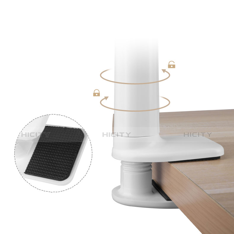 Soporte Universal Sostenedor De Tableta Tablets Flexible T30 para Samsung Galaxy Tab A7 Wi-Fi 10.4 SM-T500 Blanco