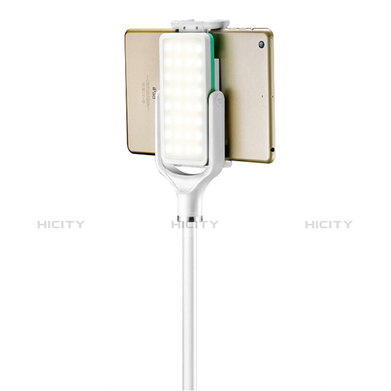 Soporte Universal Sostenedor De Tableta Tablets Flexible T40 para Samsung Galaxy Note 10.1 2014 SM-P600 Blanco