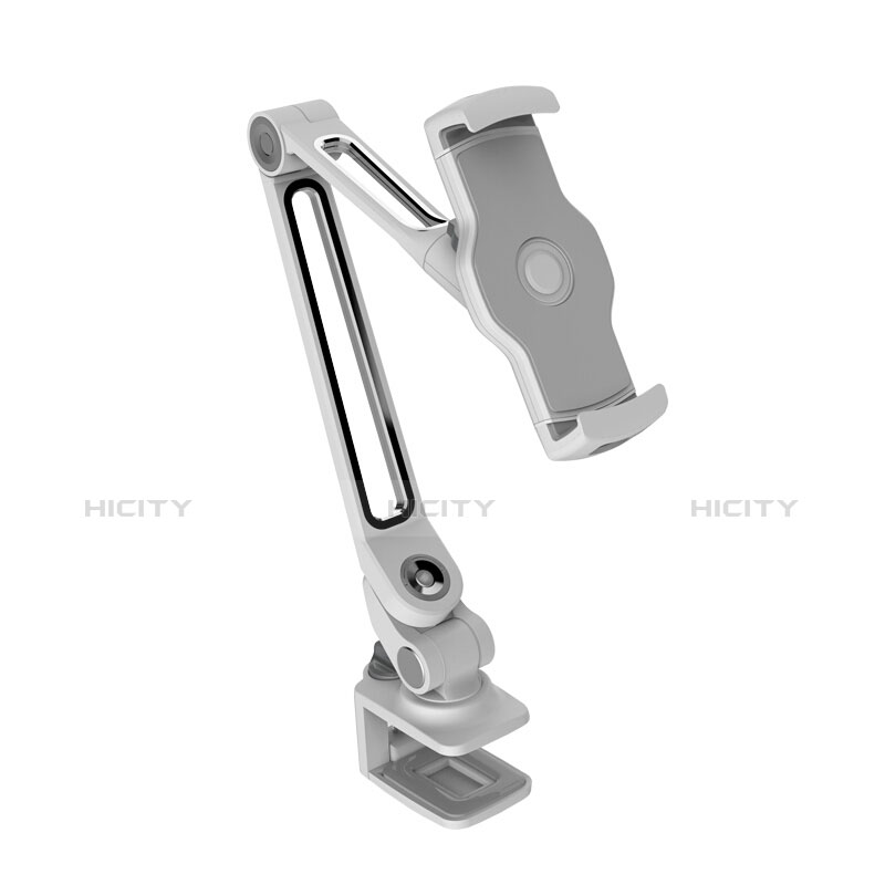 Soporte Universal Sostenedor De Tableta Tablets Flexible T43 para Samsung Galaxy Note 10.1 2014 SM-P600 Plata