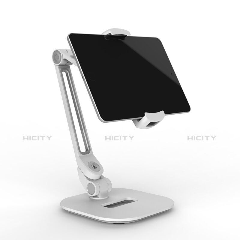 Soporte Universal Sostenedor De Tableta Tablets Flexible T44 para Apple iPad 2 Plata