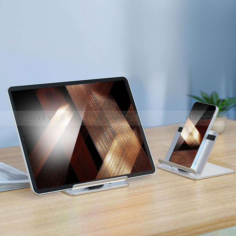 Soporte Universal Sostenedor De Tableta Tablets N02 para Apple iPad Pro 12.9 (2020) Plata
