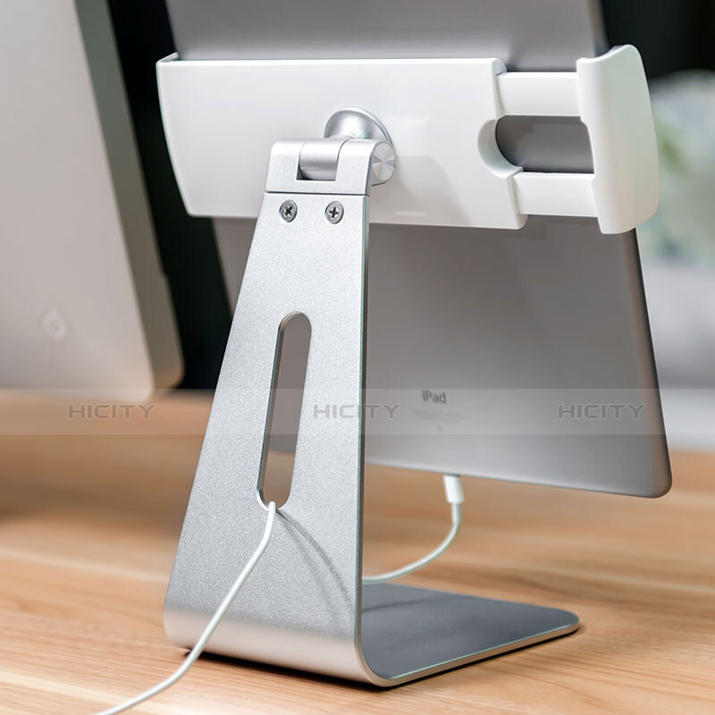 Soporte Universal Sostenedor De Tableta Tablets T24 para Apple iPad 3 Plata