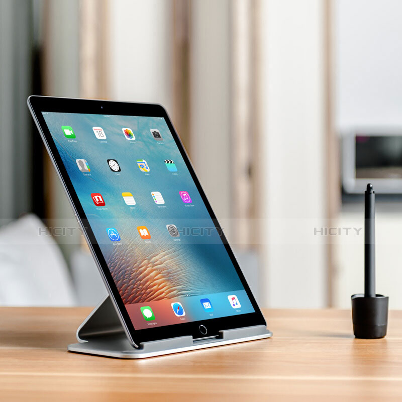 Soporte Universal Sostenedor De Tableta Tablets T25 para Apple iPad 2 Plata