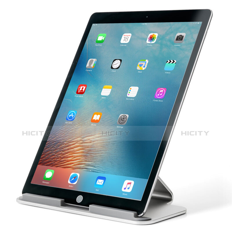 Soporte Universal Sostenedor De Tableta Tablets T25 para Samsung Galaxy Note 10.1 2014 SM-P600 Plata